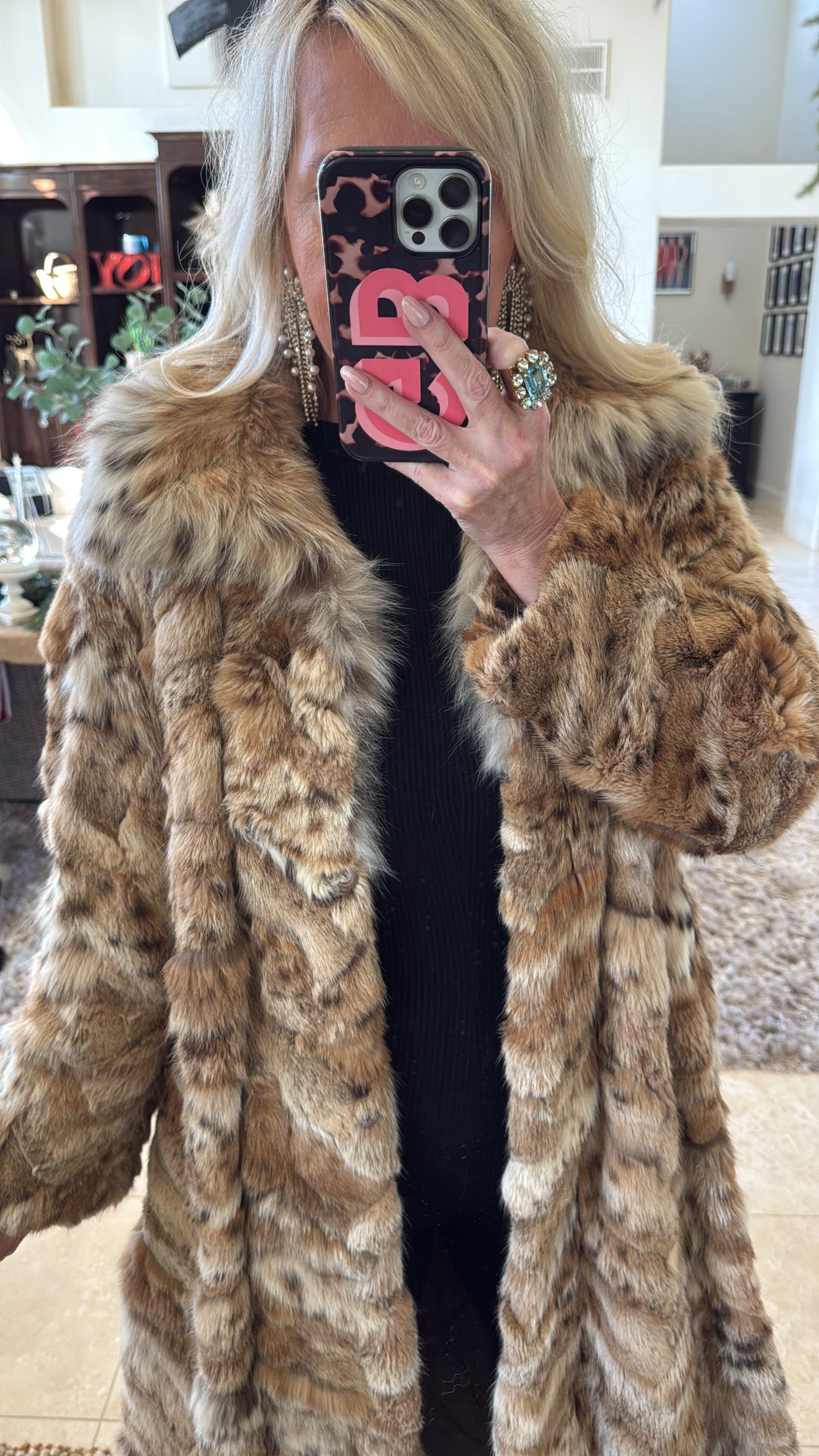 #26 Vintage Lynx Full Length Coat