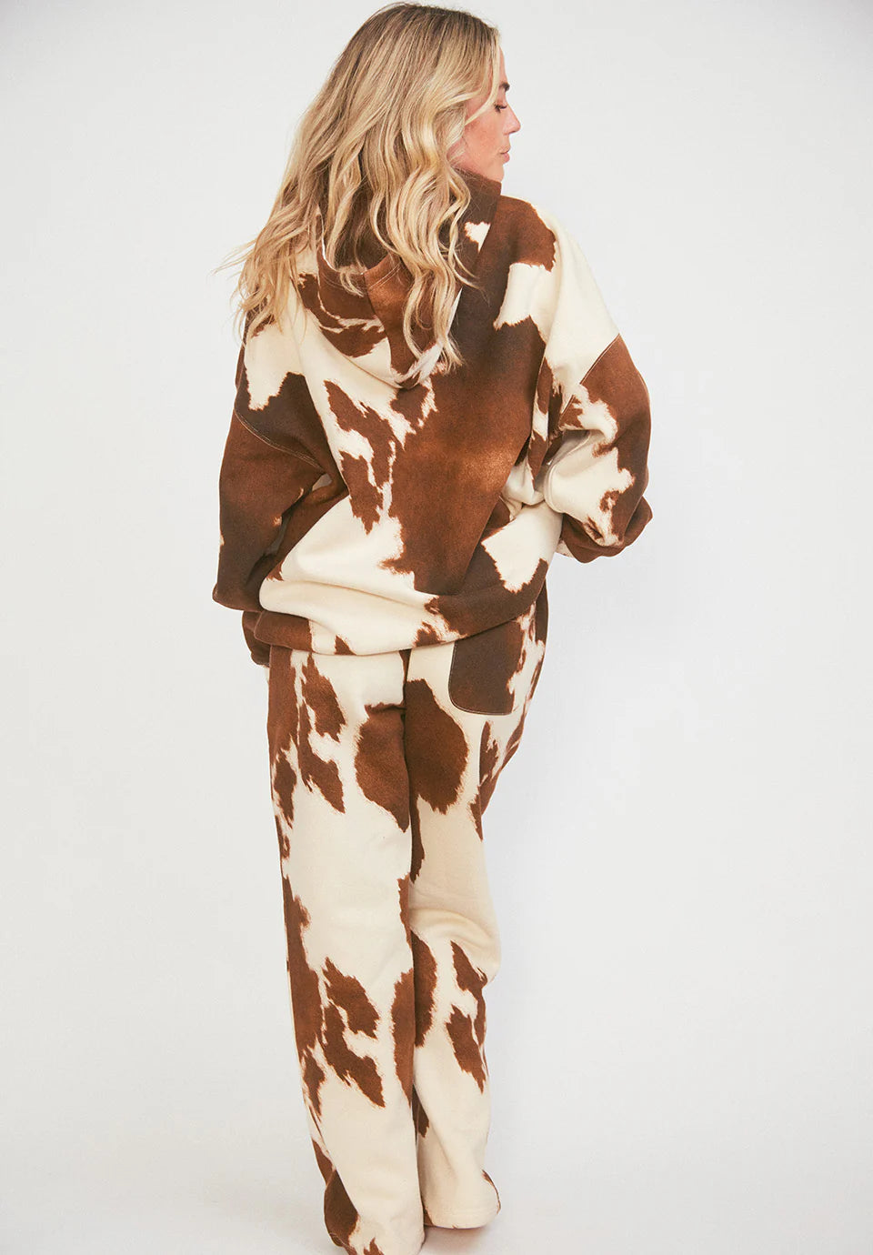 Signature Oversized Hoodie in Cowhide