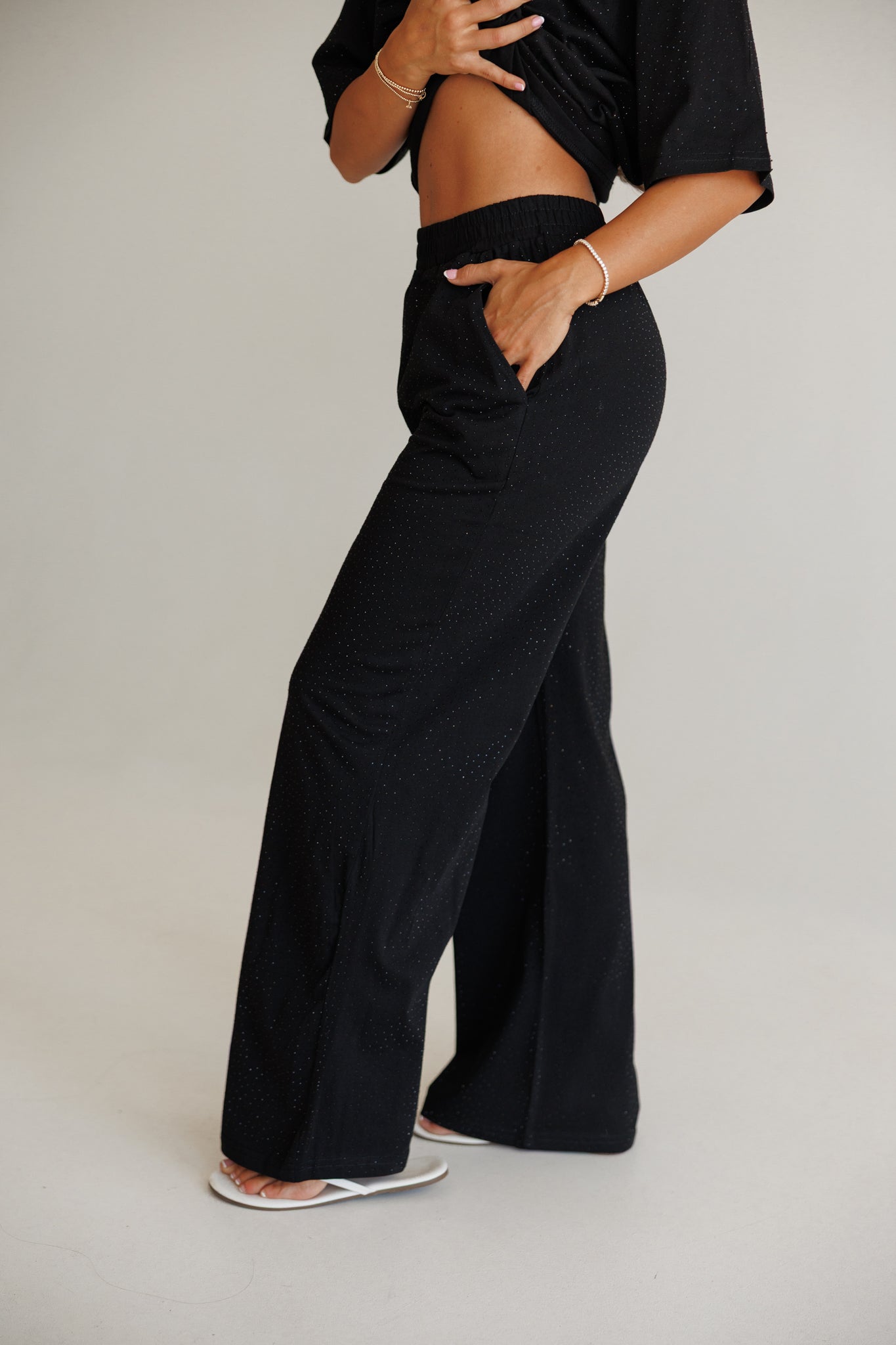 Luxe Lounge Rhinestone Set in Black - PREORDER