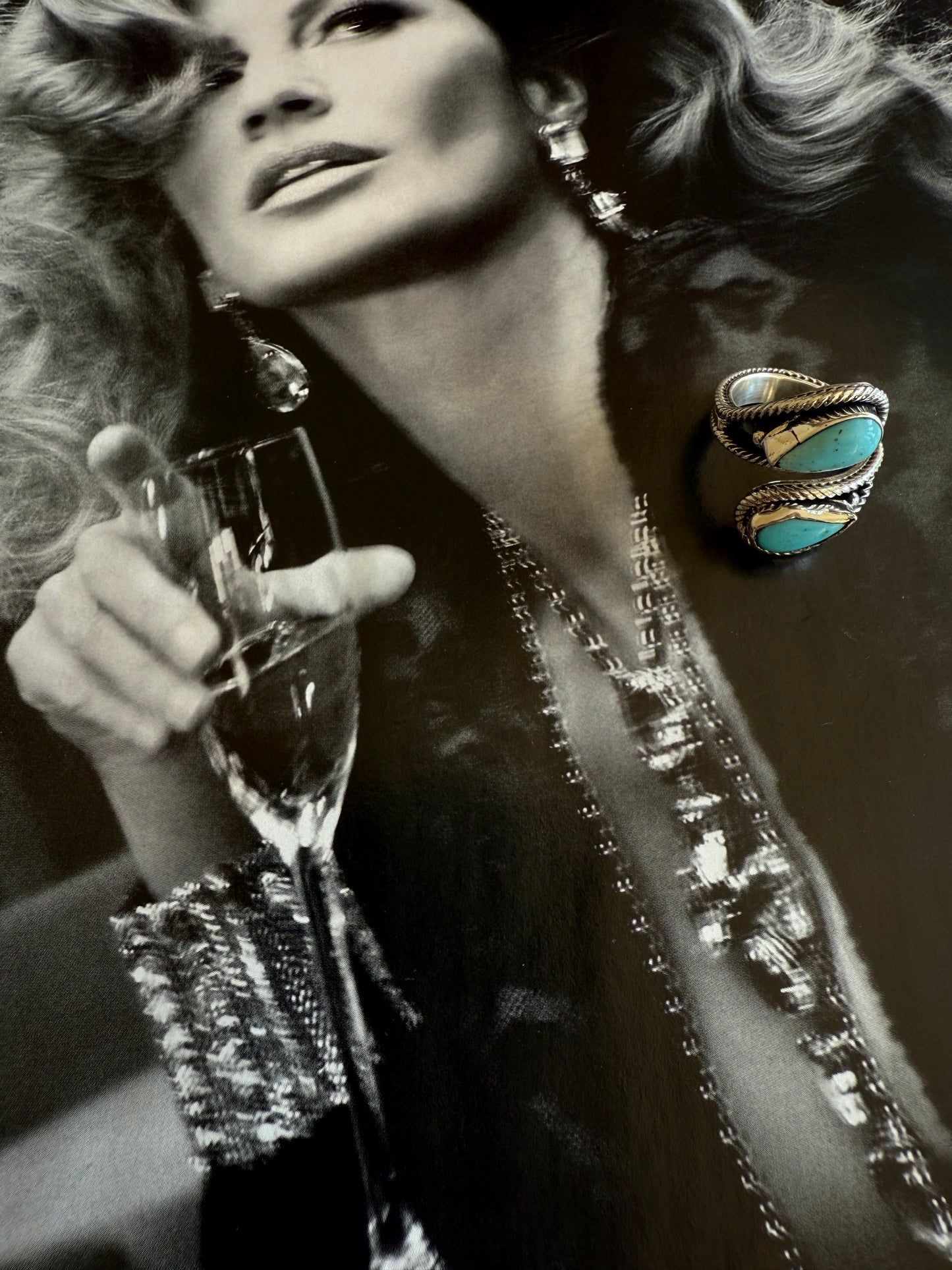 NEW!! "Horizon" Adjustable Kingman Turquoise Ring