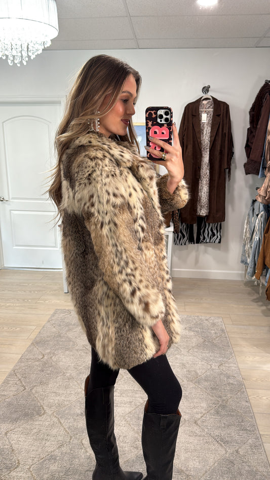 #GB1 Vintage Lynx Fur Jacket