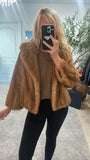 #6 Vintage Brown Mink Jacket - Size S-M