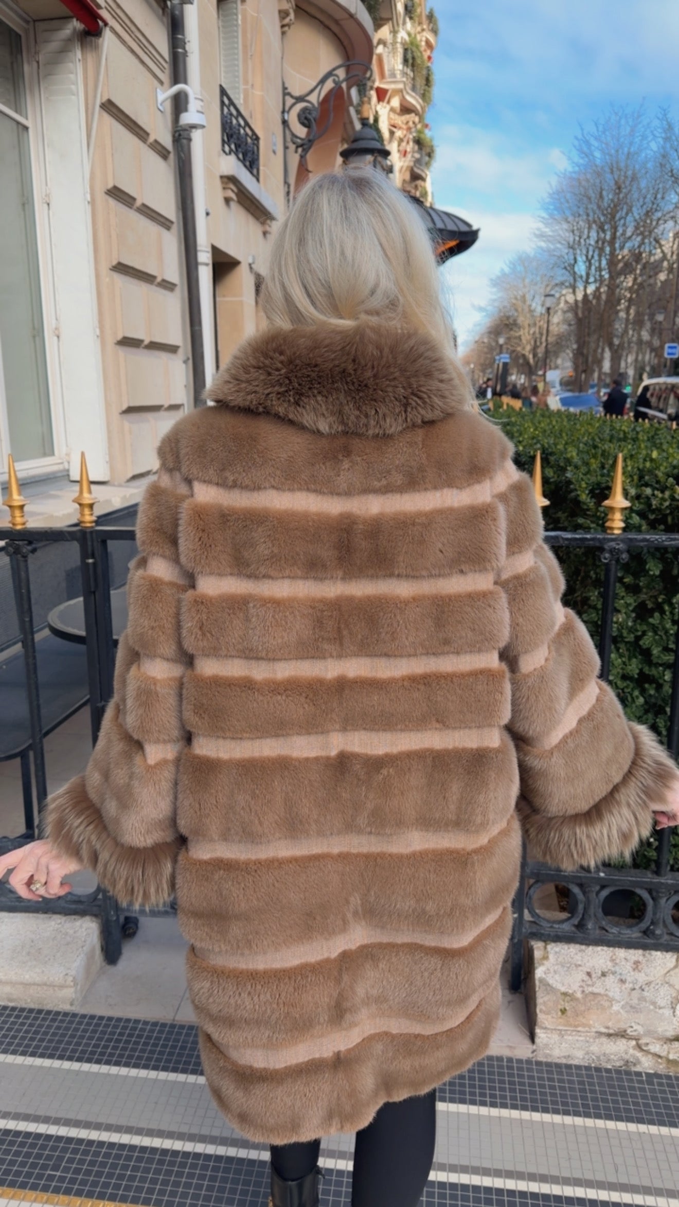 #GB65 Vintage Fendi Mink and Fox Coat Size Lage