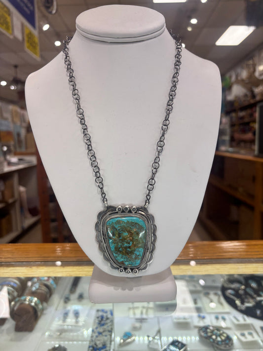 The “Dandelion" Kingman Turquoise and Sterling Silver Necklace