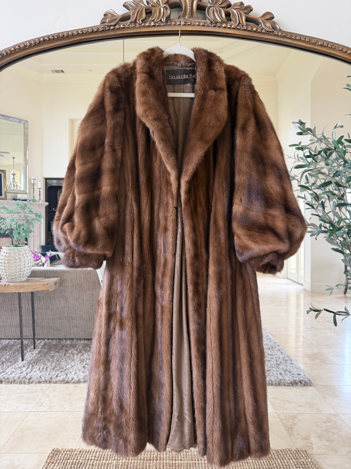 #46 Vintage Demi Buff Mink Fur Coat Size M/L