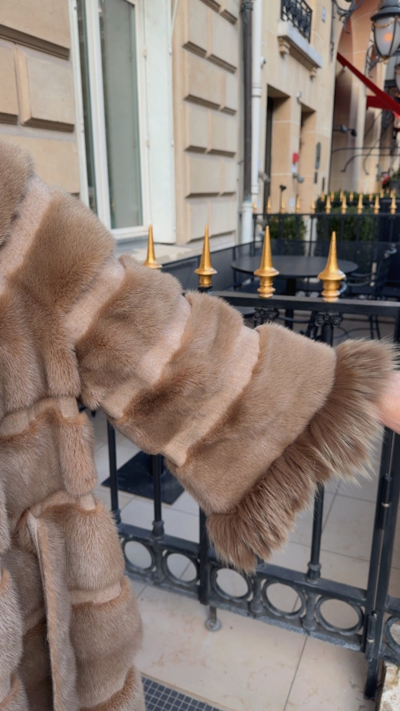 #GB65 Vintage Fendi Mink and Fox Coat Size Lage