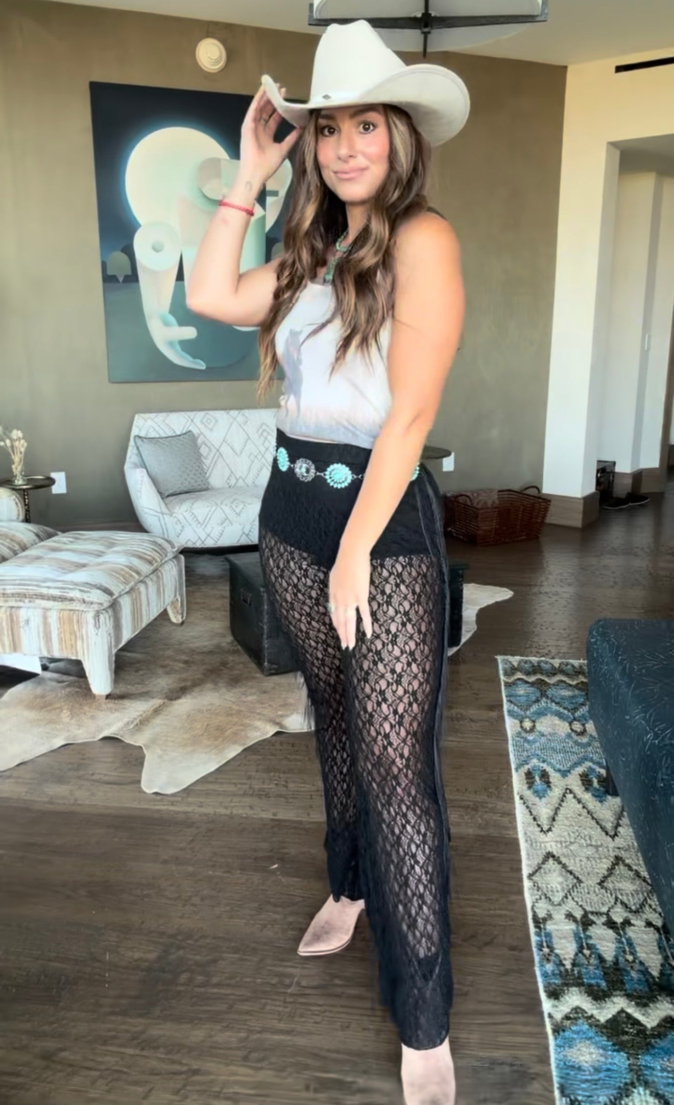 Stage Ready Fringe Lace Pant