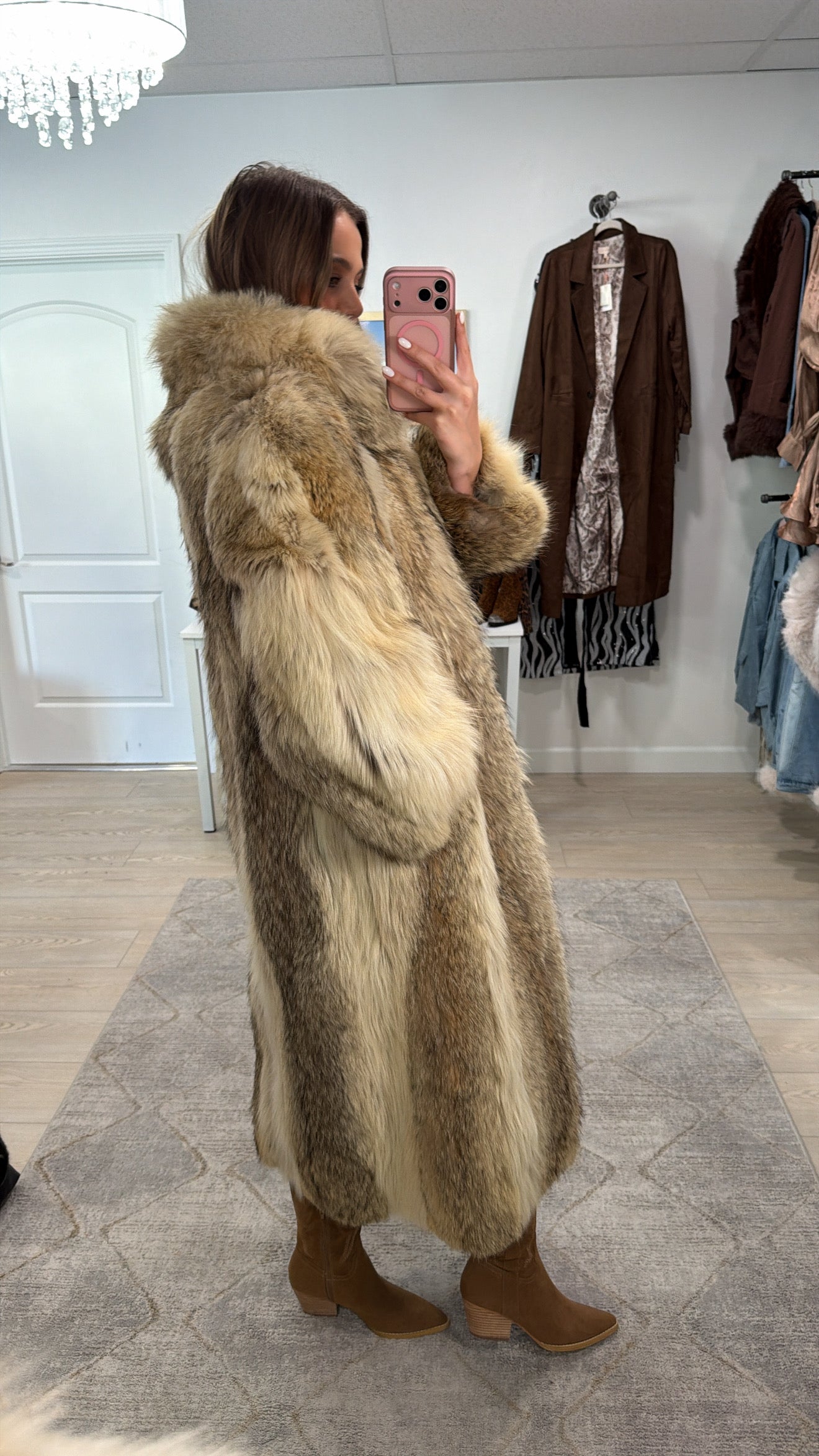 #GB5 Vintage Coyote Fur Coat