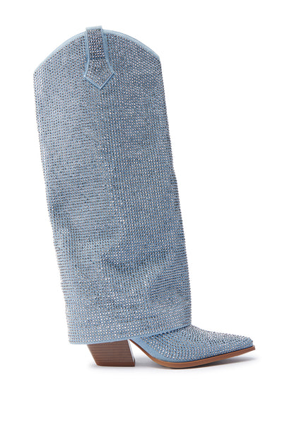 NEW!! Banian Denim Rhinestone Boot