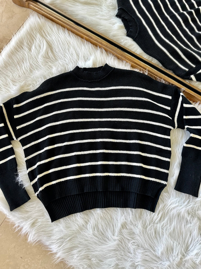 “Polo Vibes” Sweater in Black