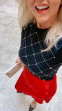 NEW!! Eloise Rhinestone Short Sleeve Sweater in Black