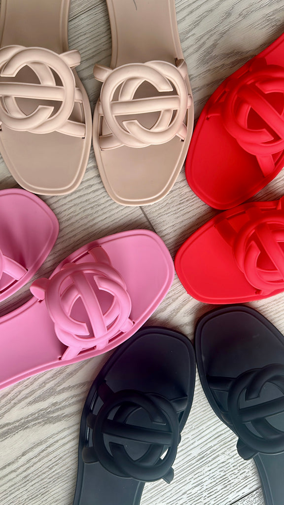 PREORDER!! Icon Jelly Sandals in Pink