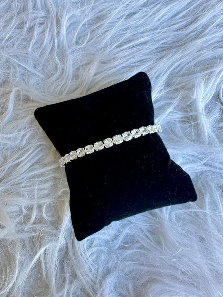 NEW!! Cubic  Zirconia and Silver Trendsetter Tennis Bracelet in 2 Styles