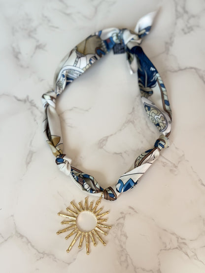 FINAL SALE!! Starburst Scarf Necklace in 2 Colors