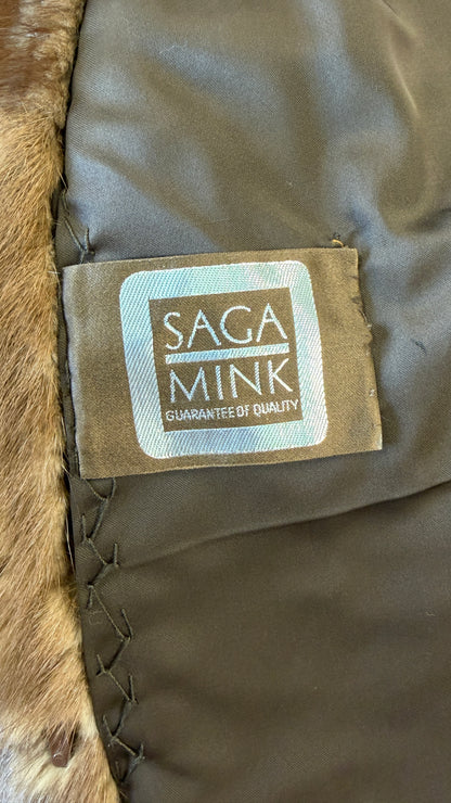 #104 Vintage Demi Buff Mink Jacket Size Medium/Large