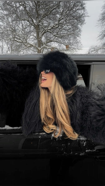 Exclusive!! Vintage Fox & Mink Fur Hat in 2 Colors