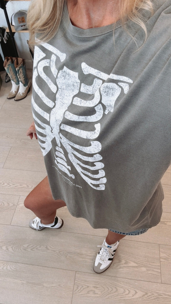 NEW!! Skeleton Oversized Tee by The Laundry Room