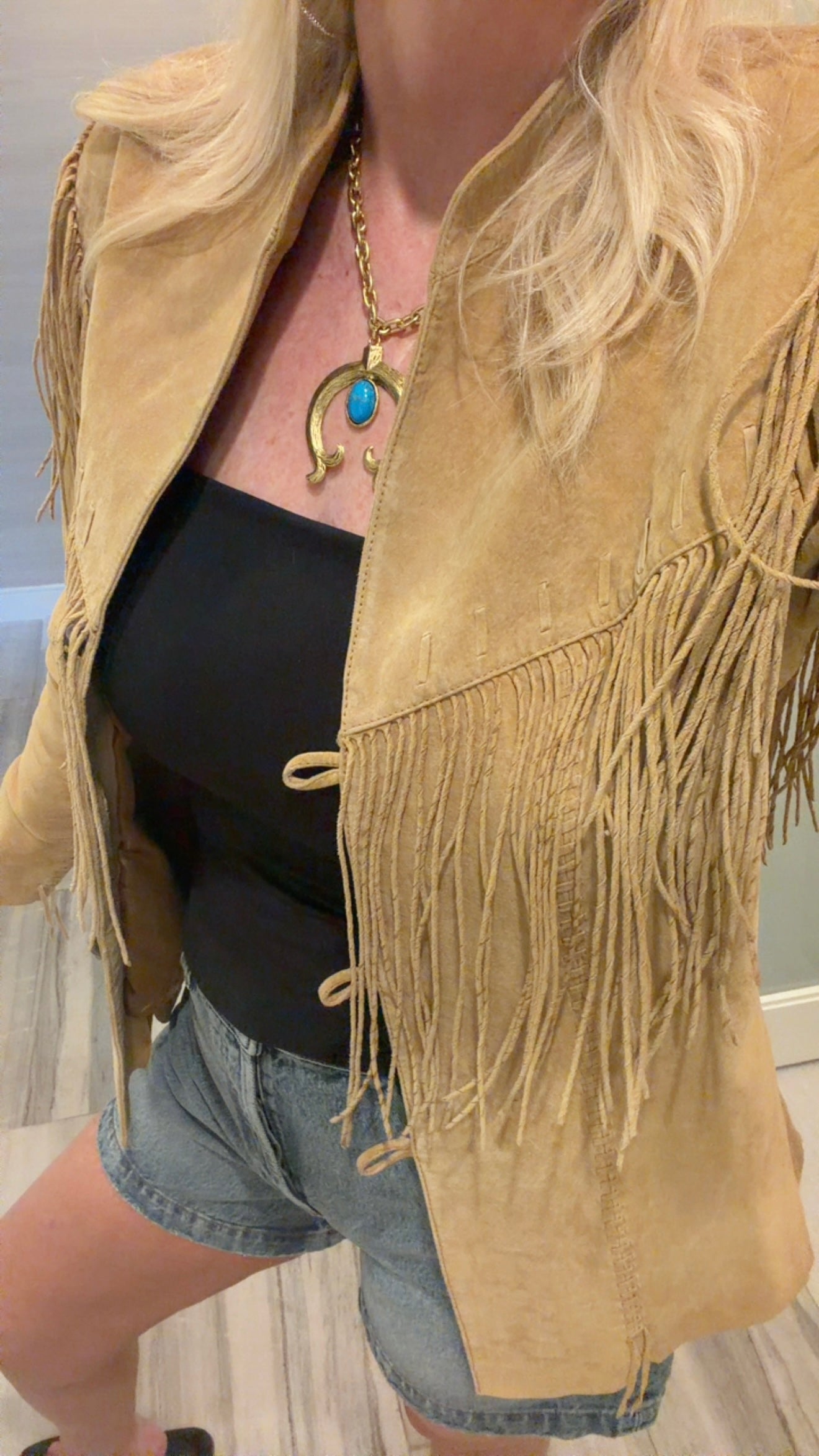 Vintage Scully Suede Fringe Jacket Size M