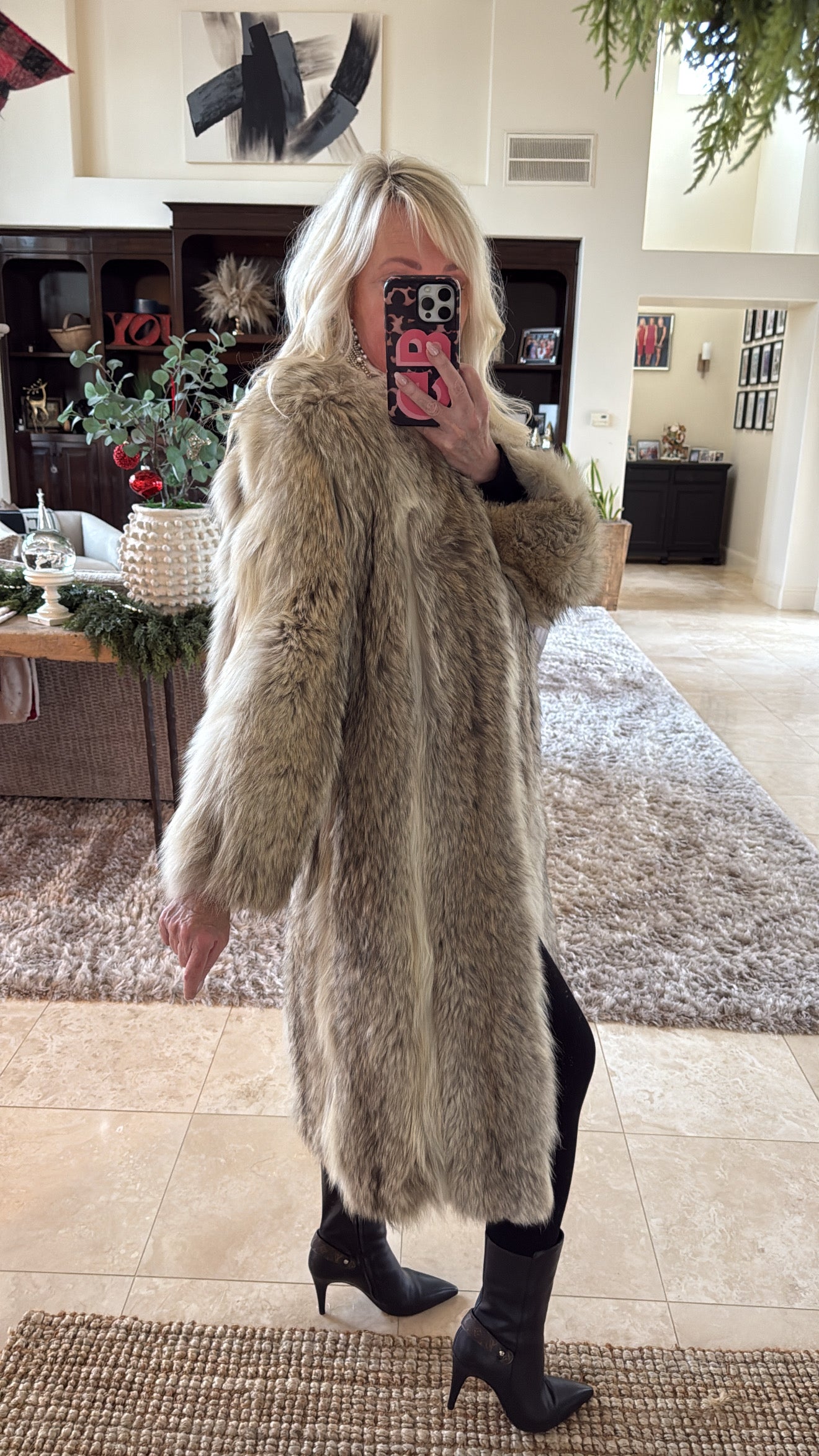 #27 Vintage Coyote Fur Coat