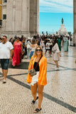 NEW!! Felix Tangerine Blazer in Satin by Show Me Your MuMu