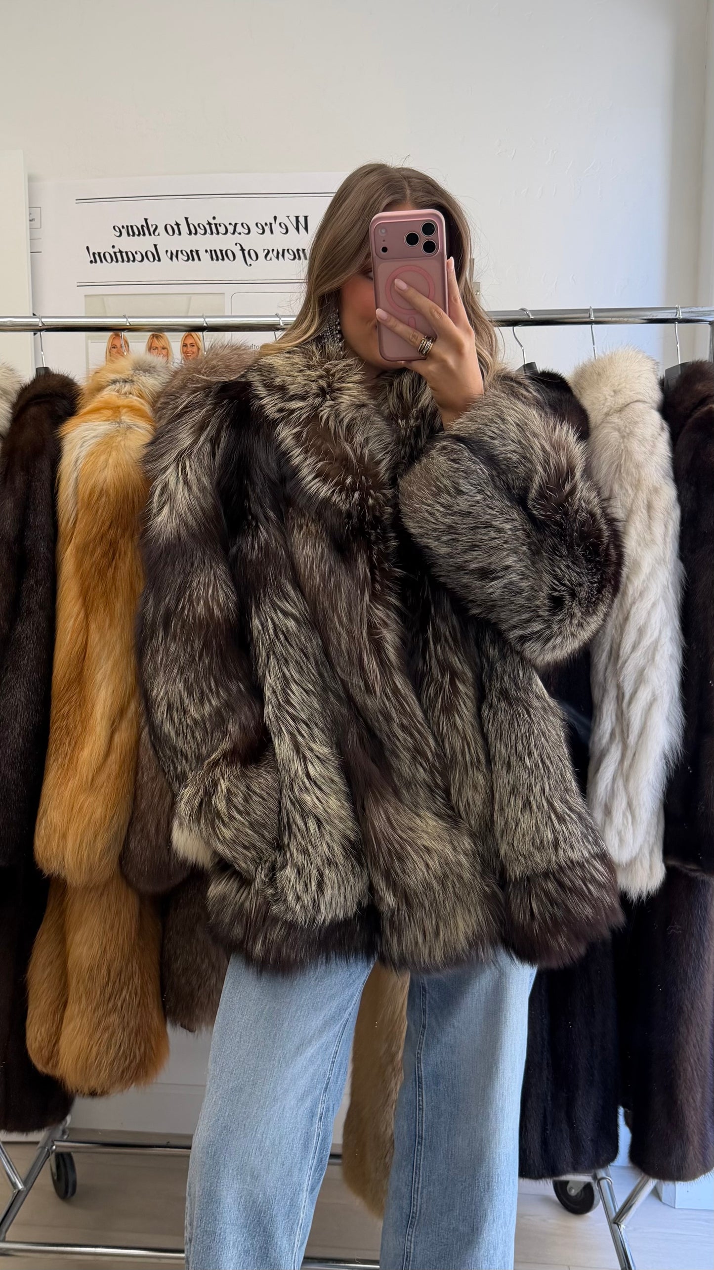 #2 Vintage Silver Fox Jacket Size Medium