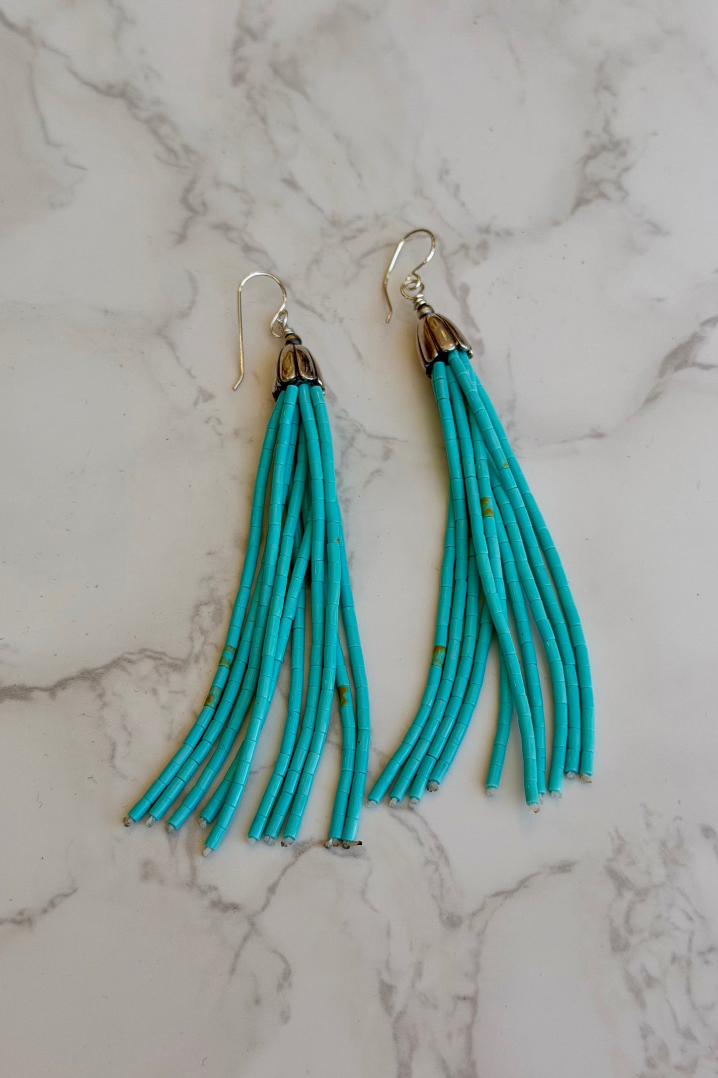 "Blair" Turquoise Tassel Earring