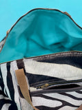 EXCLUSIVE!! Zebra Cowhide Duffel Bag