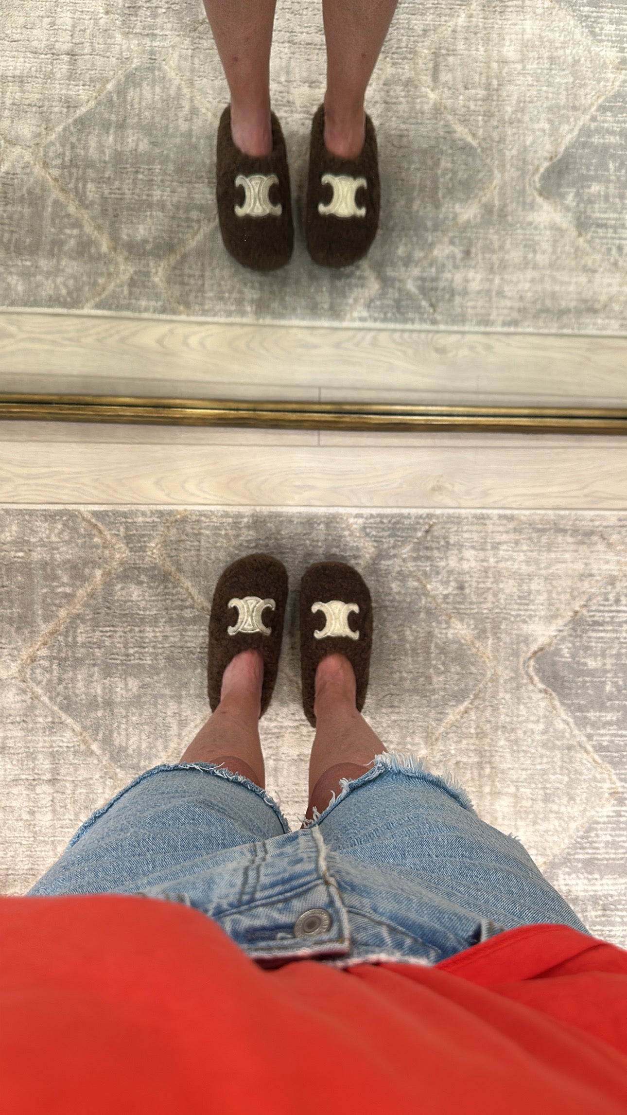 FINAL SALE!! Sasha Platform Slippers in Brown