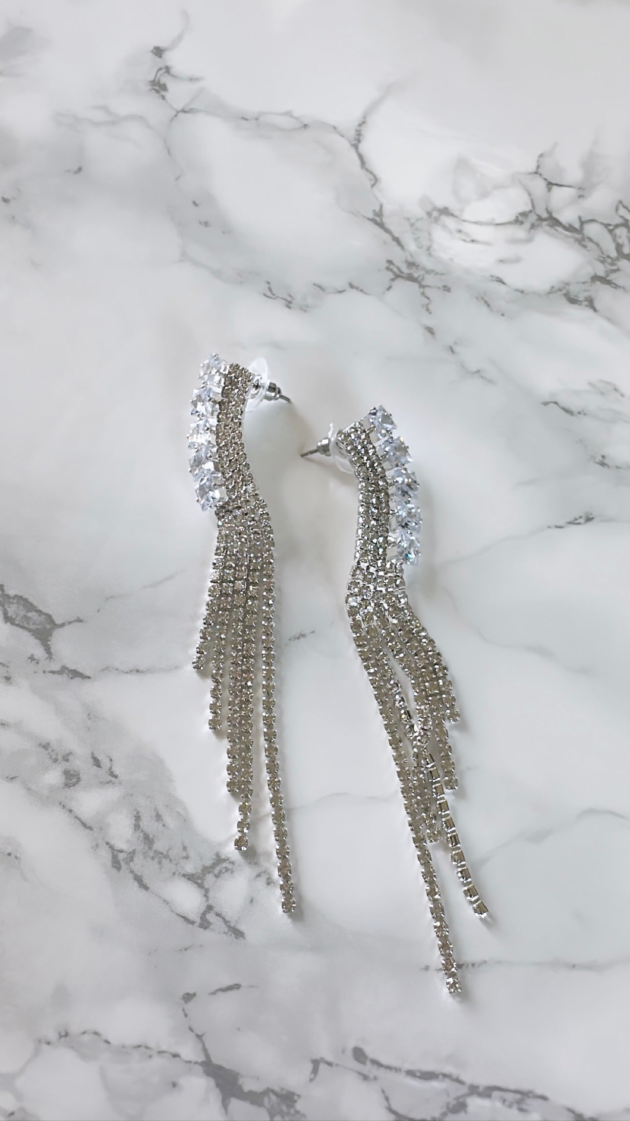 BEST SELLER!! The “Beverly” Crystal Drop Earring in Gold or Silver