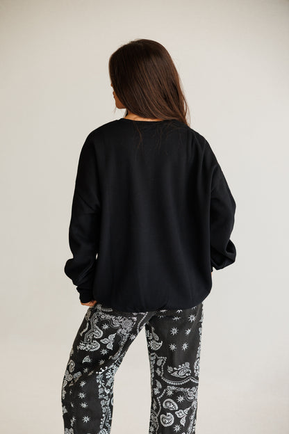 Horseshoe Sweatshirt in Black