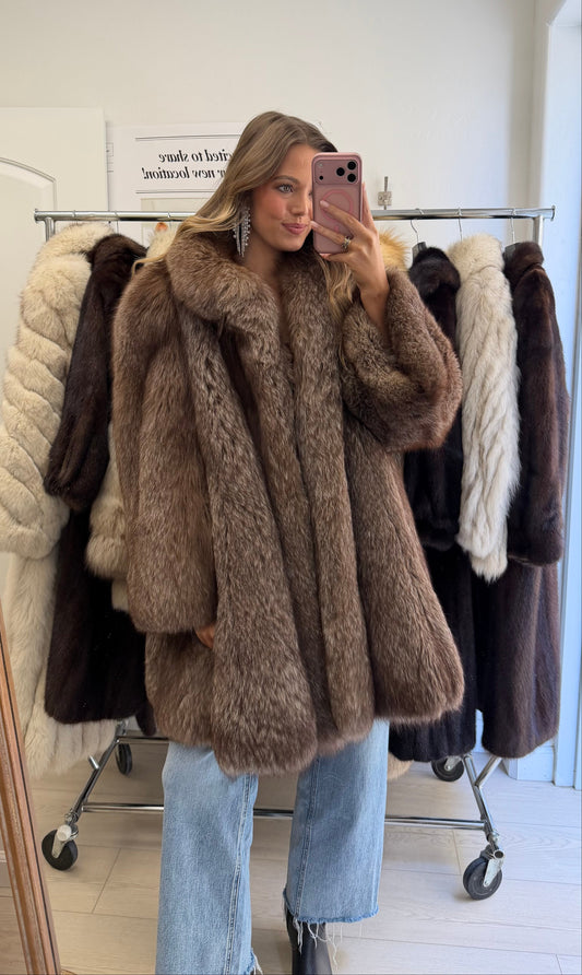 #3 Vintage Brown Fox Stroller Size L/XL