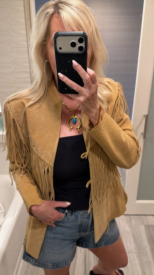 Vintage Scully Suede Fringe Jacket Size M