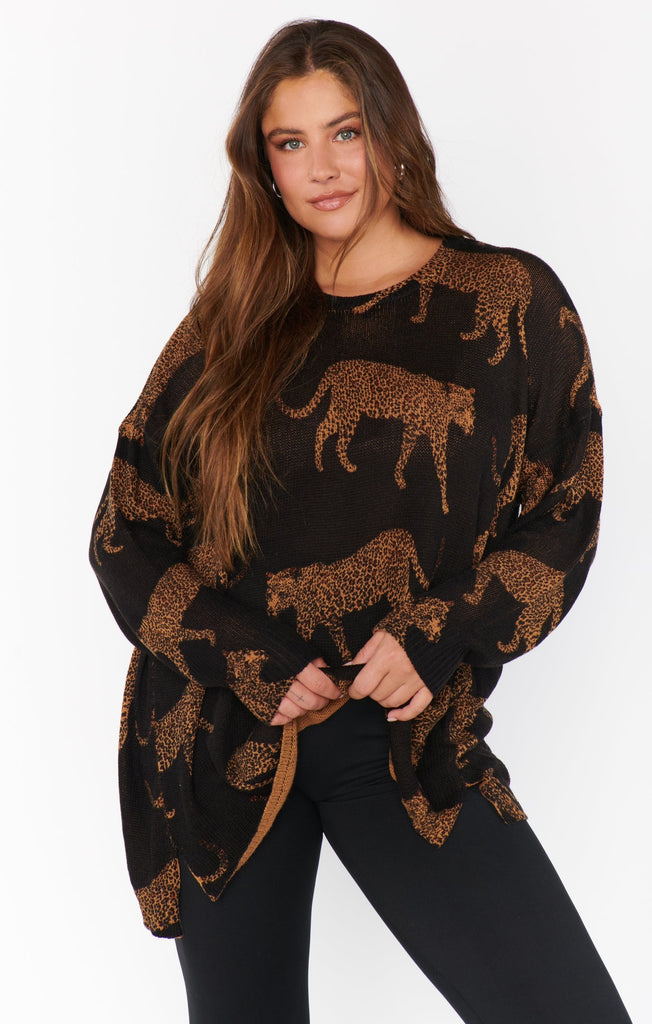 BEST SELLER! Bonfire Sweater in Leopard by Show Me Your MuMu