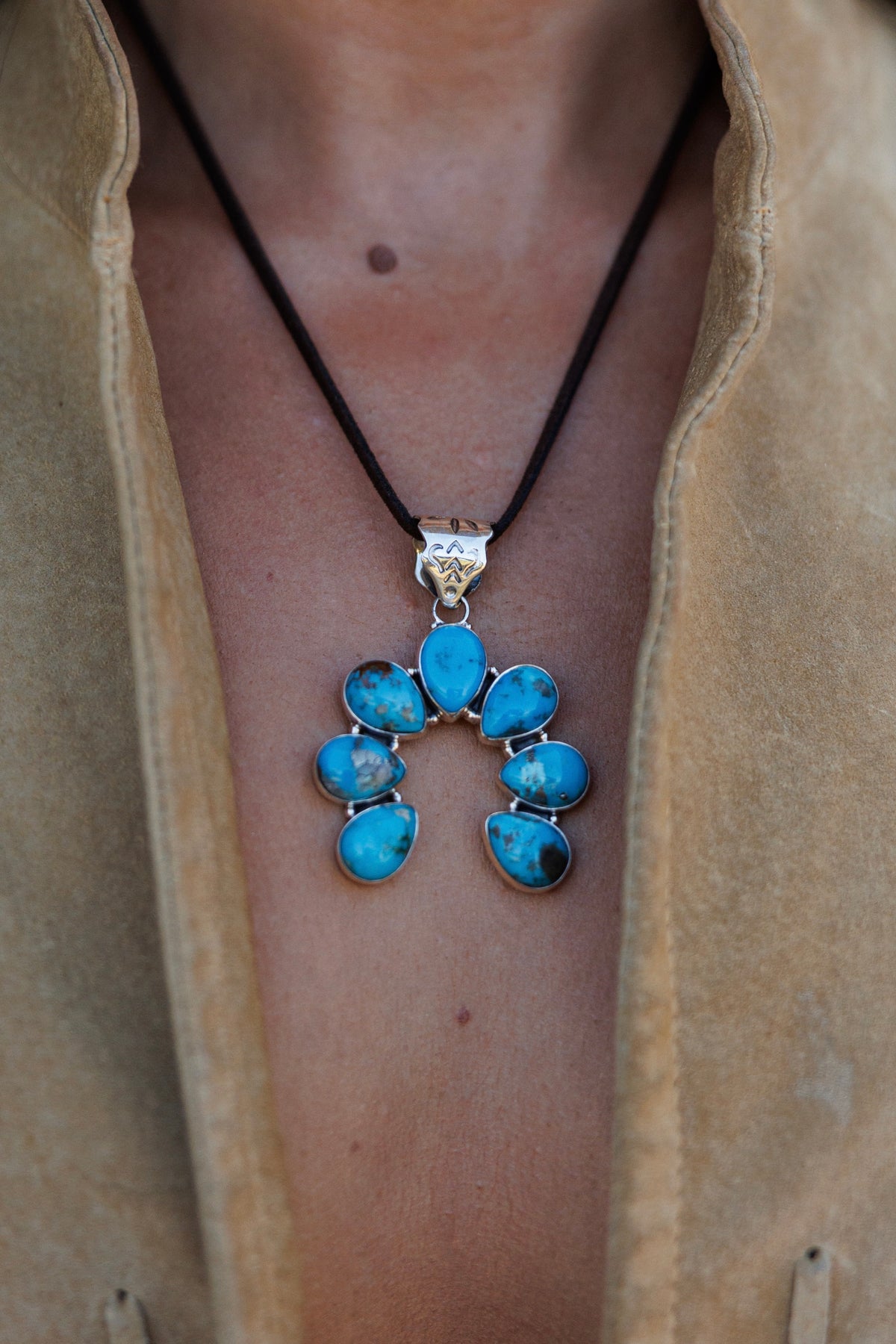 The “Mesa" Kingman Turquoise Pendant Necklace