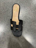 NEW!! The Parker Cut Out Slide in Black