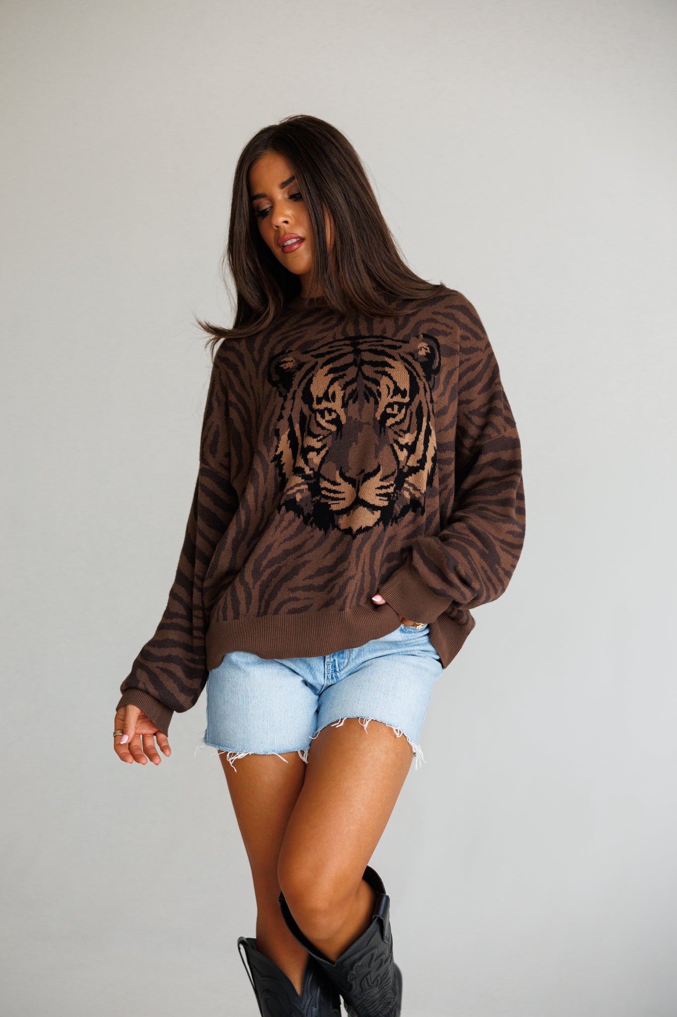 Seasons Sweater in Wild Tiger