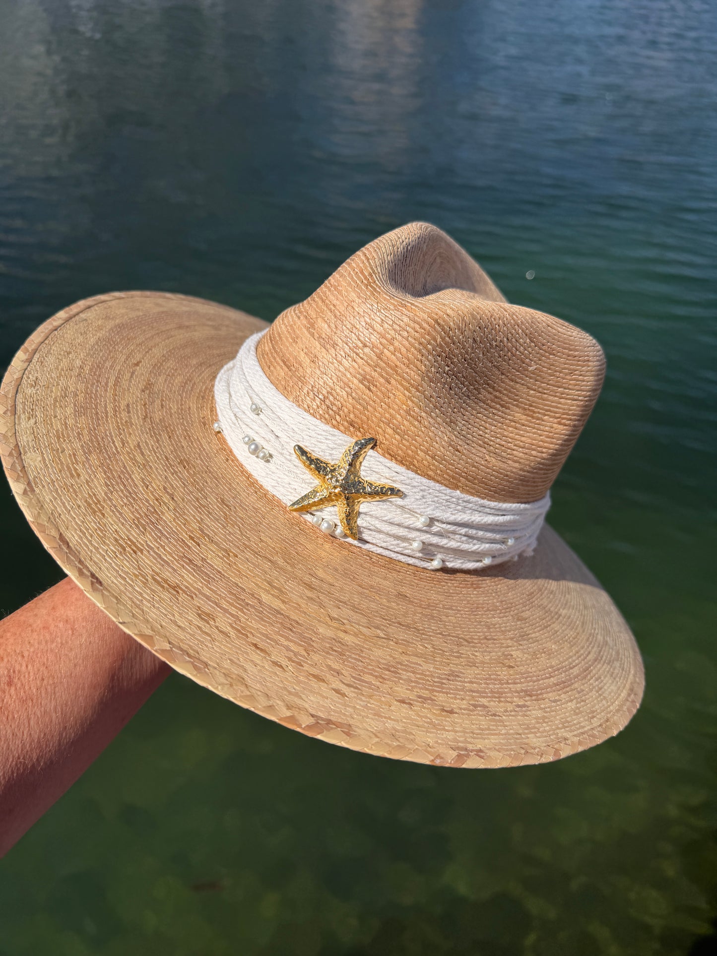 The Sunscape Embellished Straw Panama