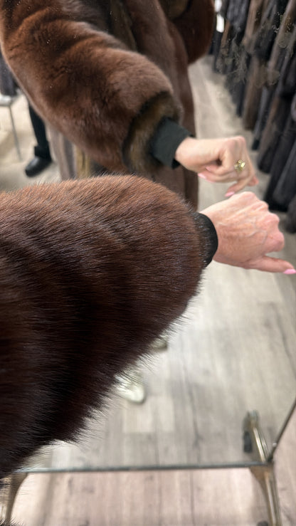 #GB20 Vintage Mahogany Mink and Fox Jacket