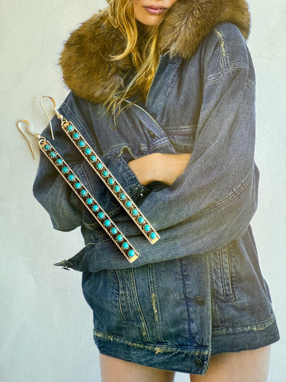 NEW!! "Mirage" Kingman Turquoise Drop Earrings