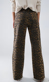 NEW!! Leopard Denim Pants