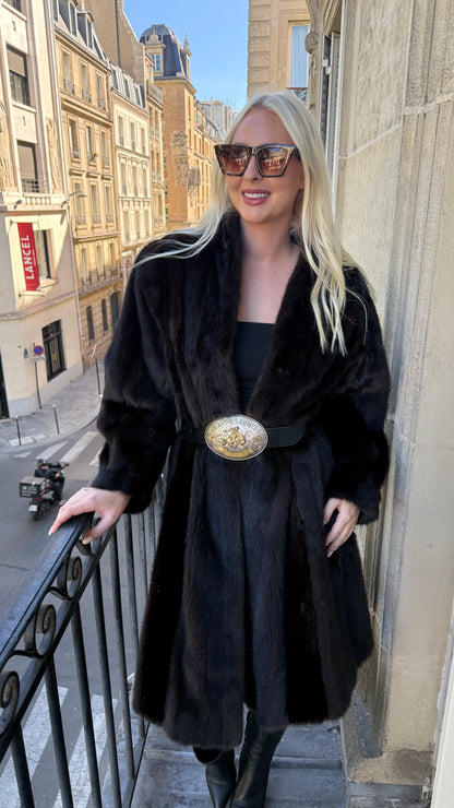 #108 Vintage Nina Ricci Ranch Mink Coat - Size Small/Medium