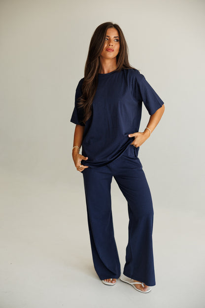Luxe Lounge Rhinestone Set in Navy