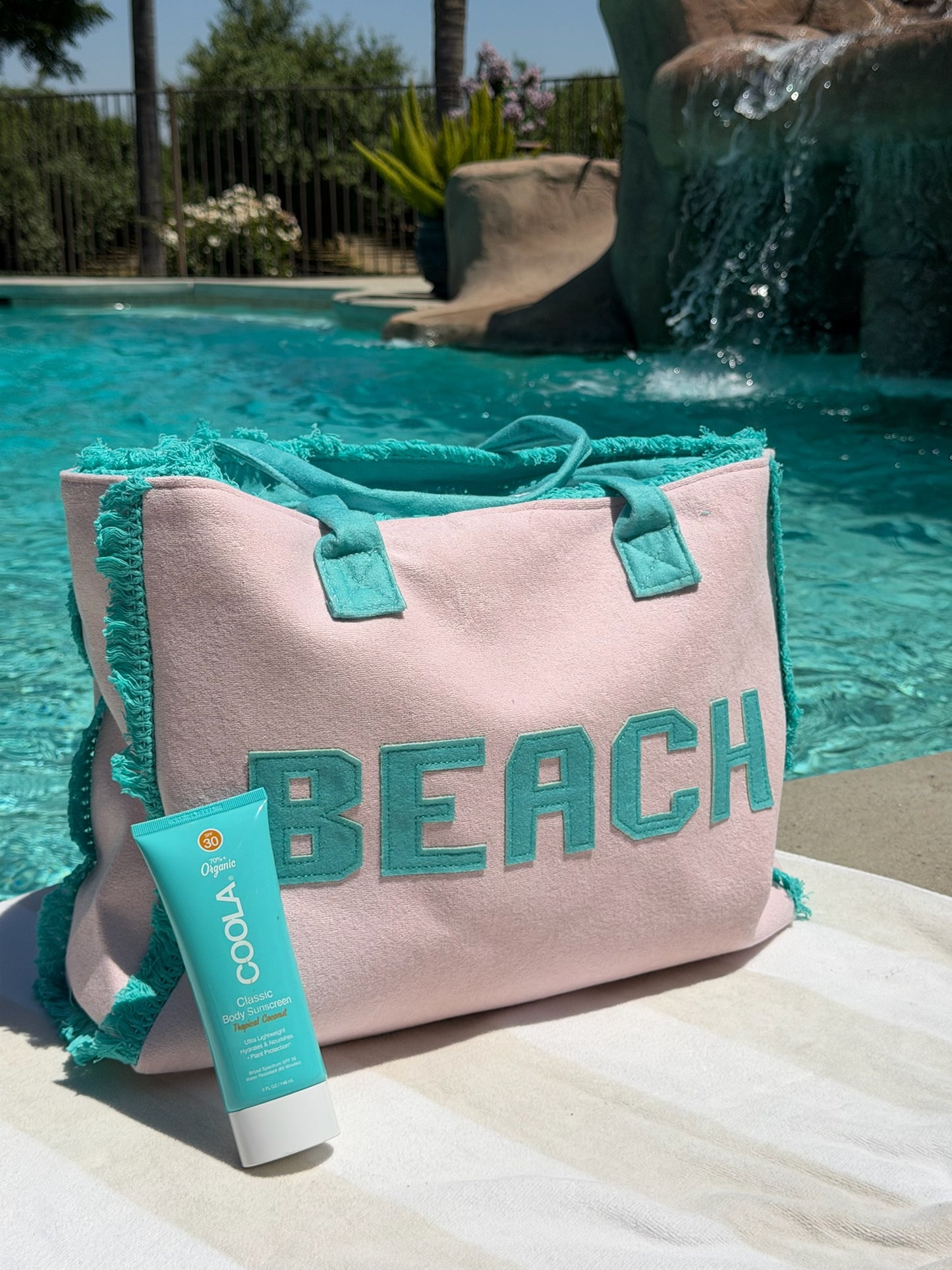 "Beach Babe" Terry Tote Bag