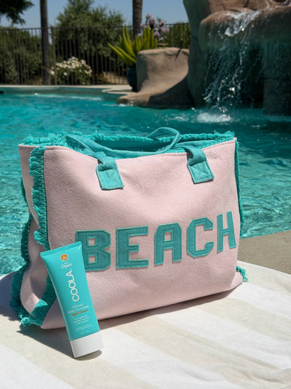 "Beach Babe" Terry Tote Bag