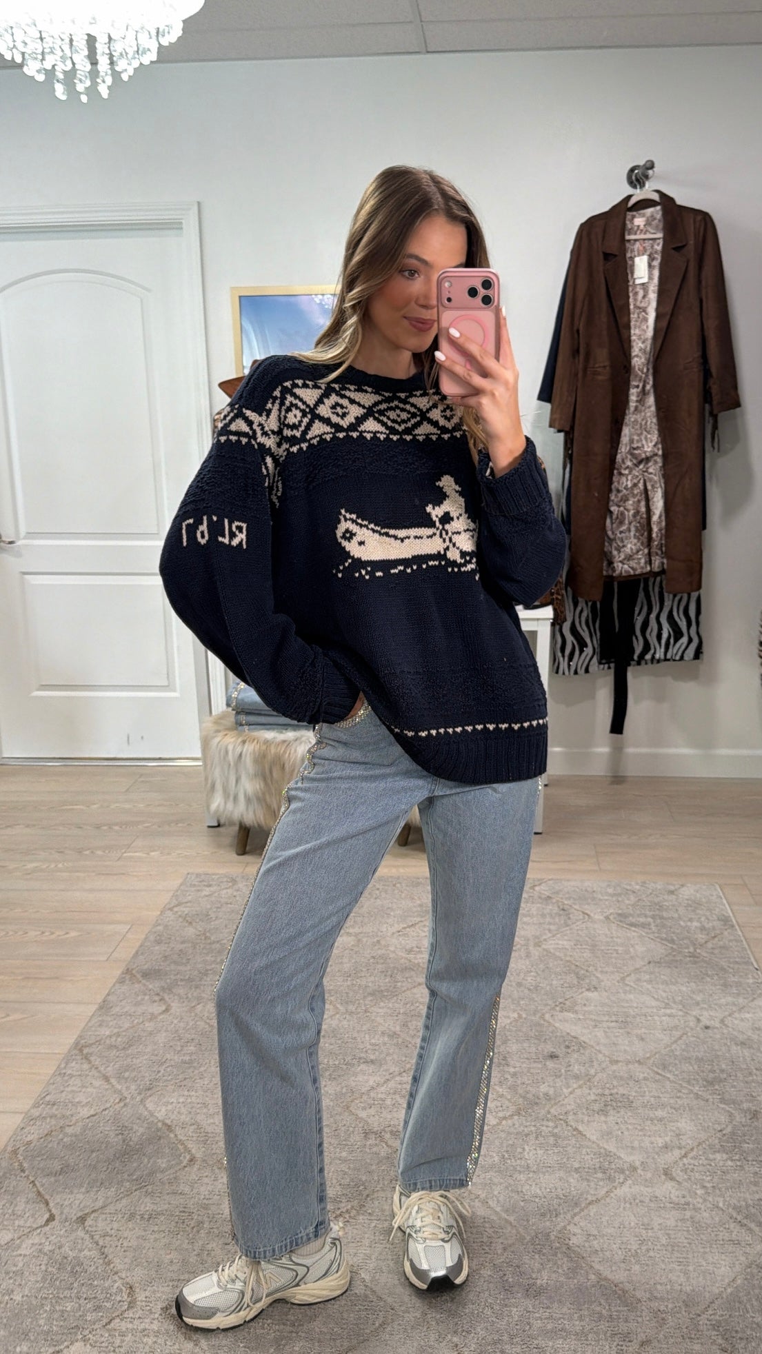 Vintage Ralph Lauren Hand Knit Sweater Size Large