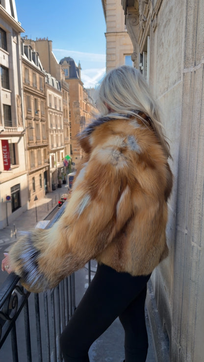 #99 Vintage Red Fox Jacket Size Medium