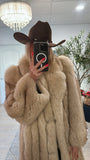 #1 Vintage Silver Fox Coat - Size S/M