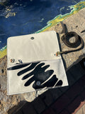 NEW!! Cowhide Zebra Clutch