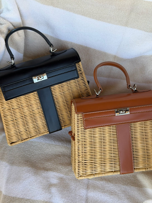FINAL SALE!! "Ibiza" Top Handle Bag in 2 Colors!