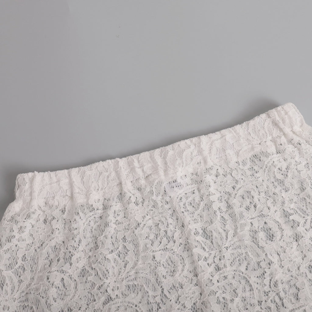 NEW!! The Lainey White Lace Maxi Skirt w/out Liner